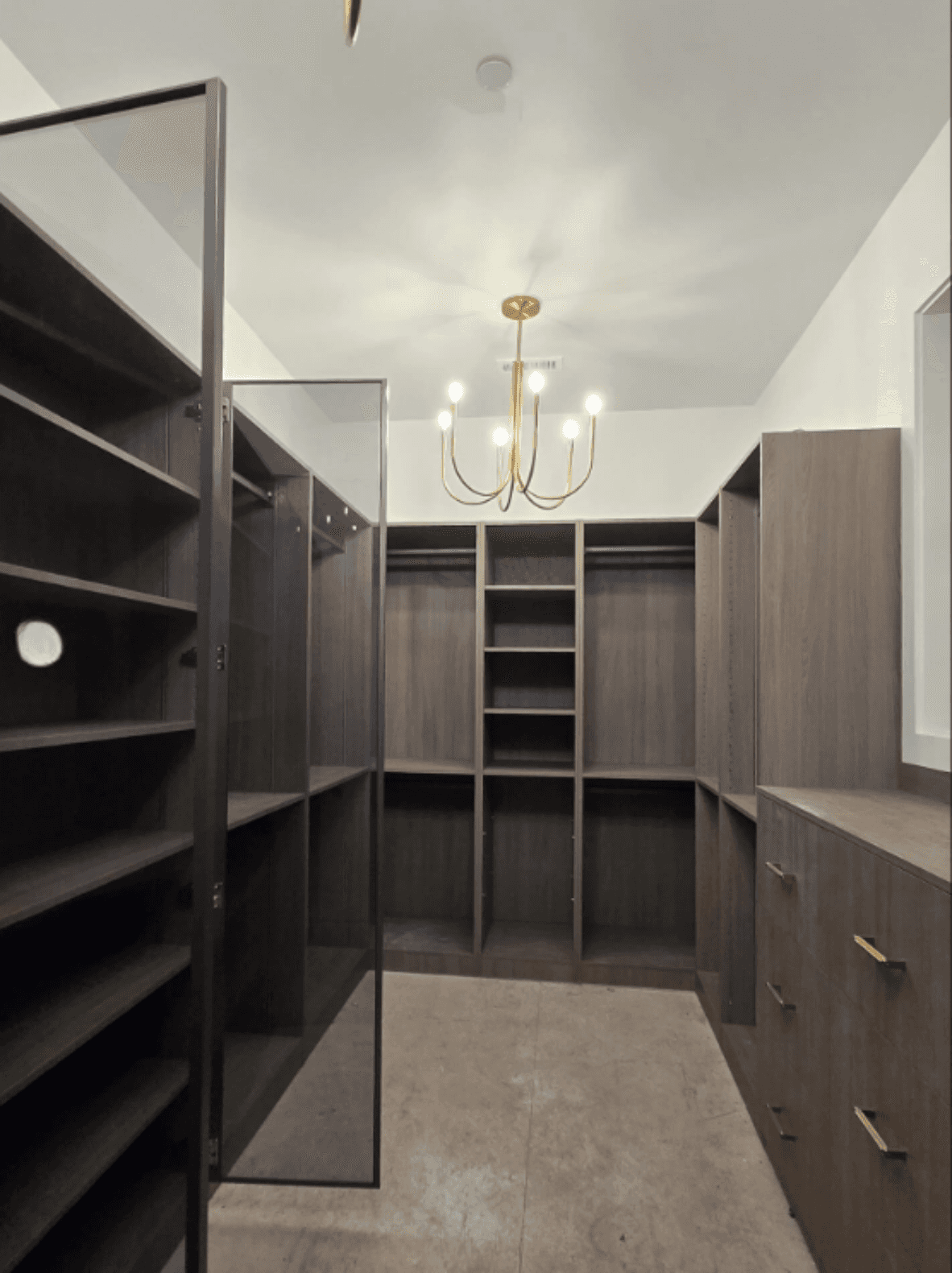 Obsidian Walnut closet finish